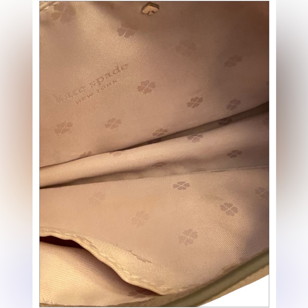 Kate Spade Tan Run Around Pebbled Leather Crossbody Bag - Picture 4 of 6